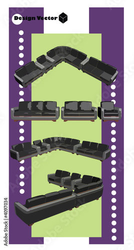vector de muebles