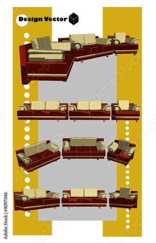 vector de muebles