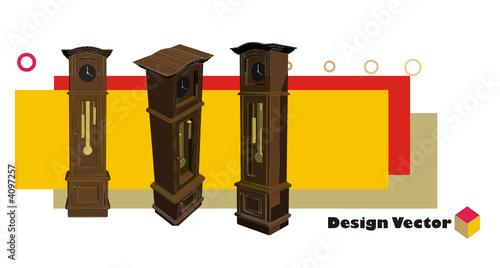 reloj en vector
