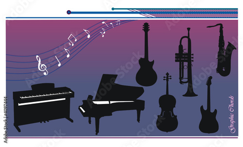 vectores de instrumentos de musica