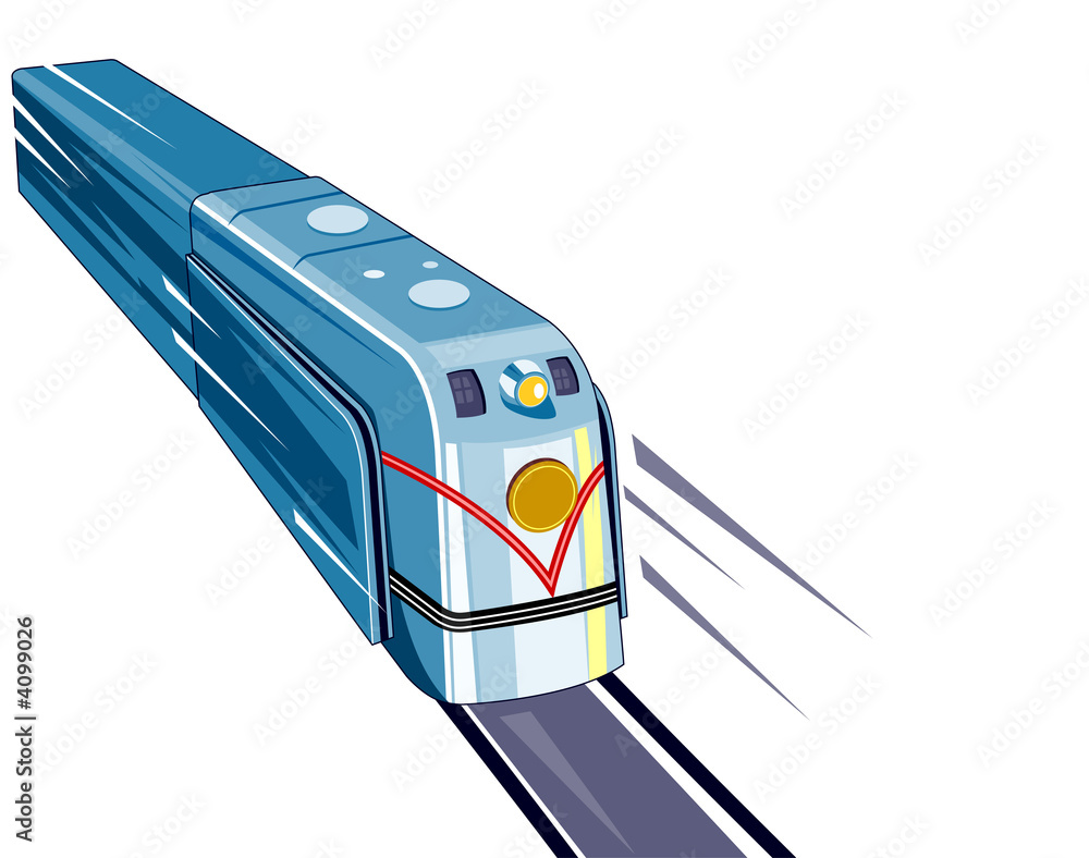 Speeding train Cut Out Stock Images & Pictures - Alamy