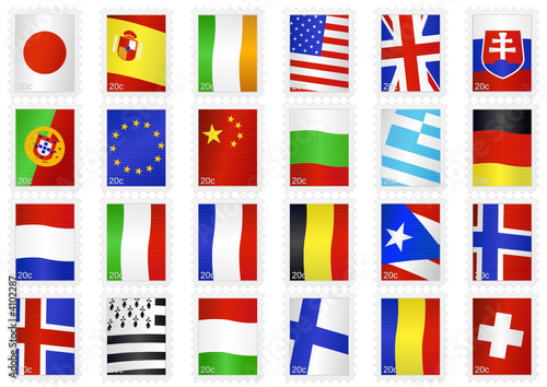 Collection de timbres