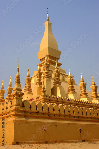 Pha That Luang in Vientiane, Laos photo