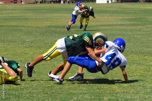 Wide Receiver Getting Tackled