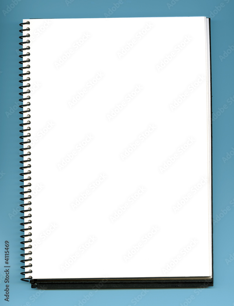 open blank / empty notebook open blank / empty notebook