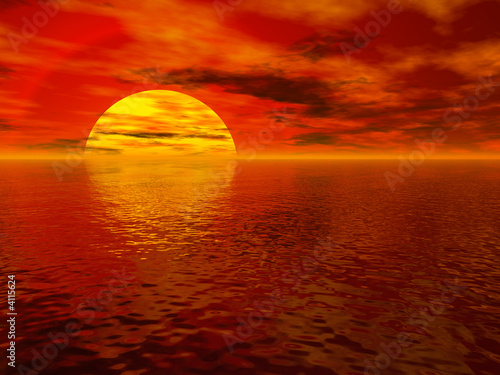 Sea sunset