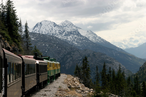 Train in the Canadian Rockies