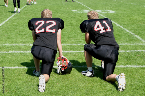 zwei American Football Spieler