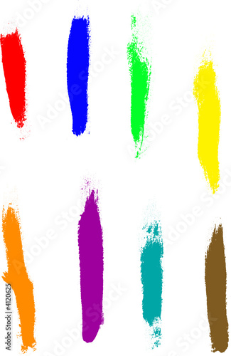 8 Coloured Paint Dawbs