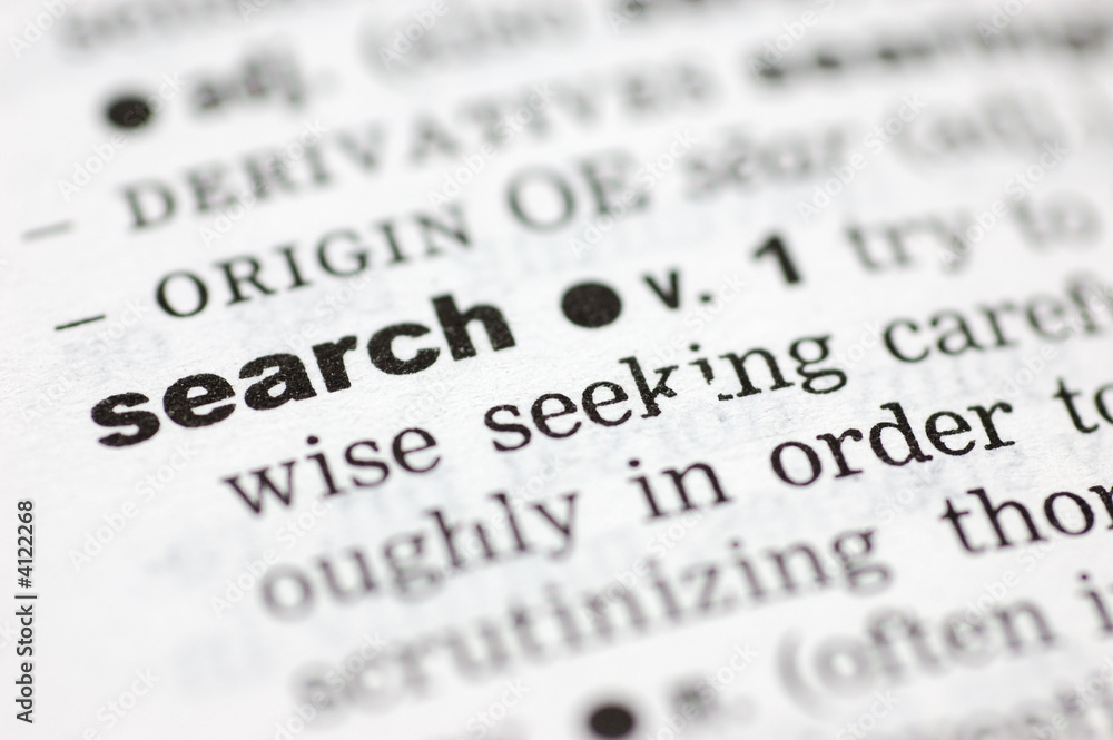 Fototapeta premium Definition of search
