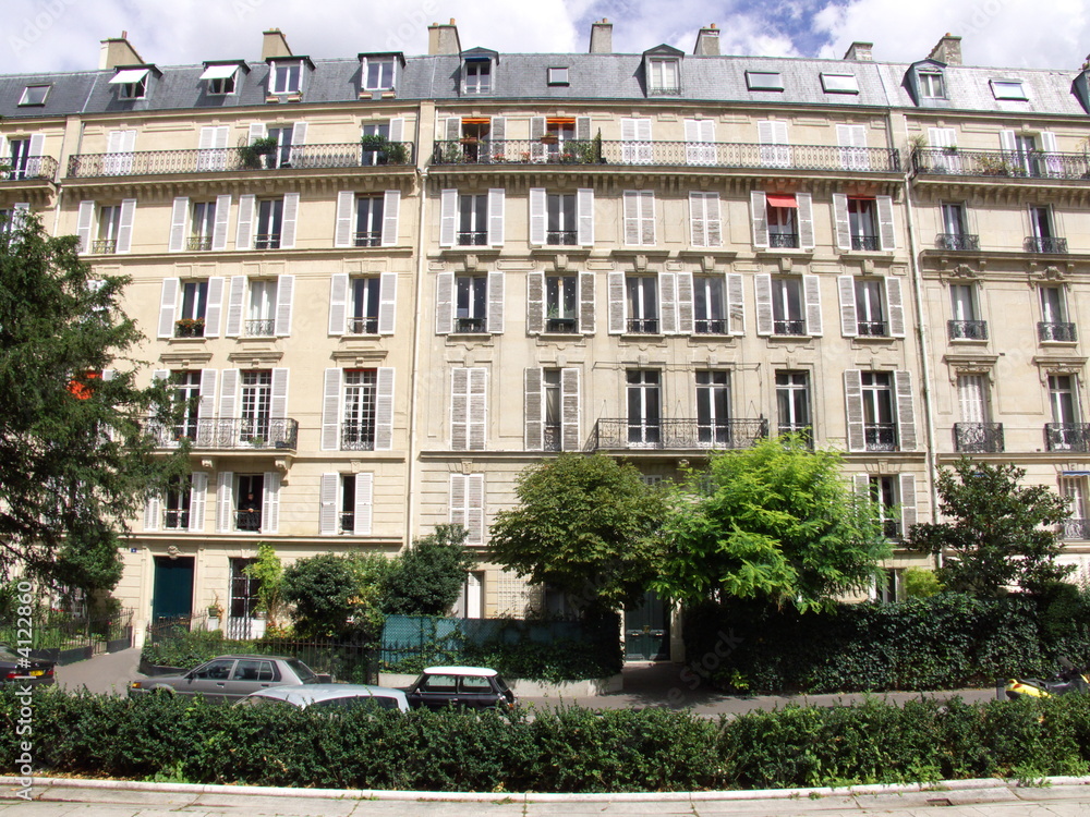 Fototapeta premium Façades dimmeubles, Paris VIII