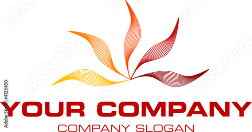 logo mit floralen elementen