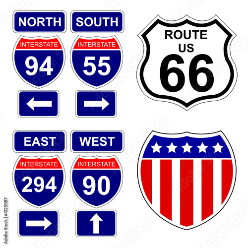 American Interstate signs