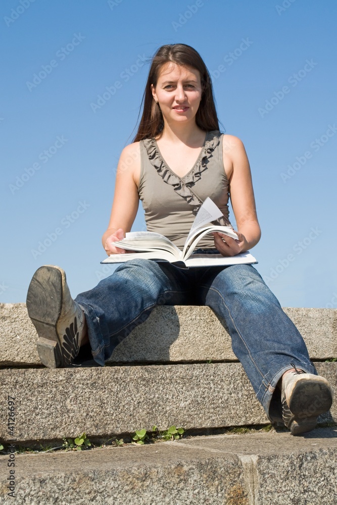 girl reads book girl reads book