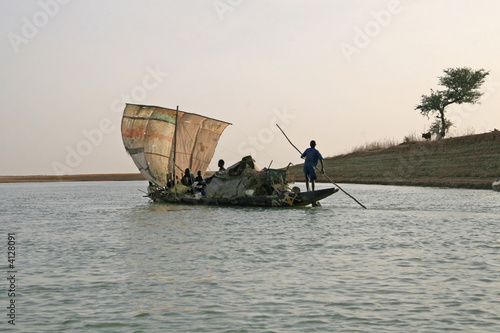traversée au crépuscule