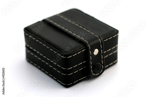 black box with clock inside