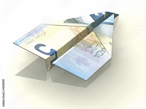 3d concept illustration of folded dollar 