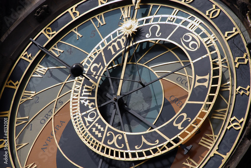 Detail of Astronomical Clock "Orloj" in Prague