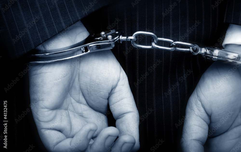 Naklejka premium Business crime