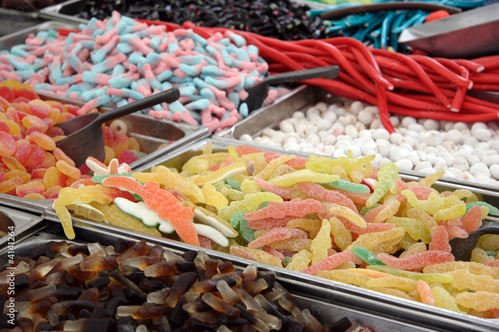 Fototapeta premium Etale de bonbons