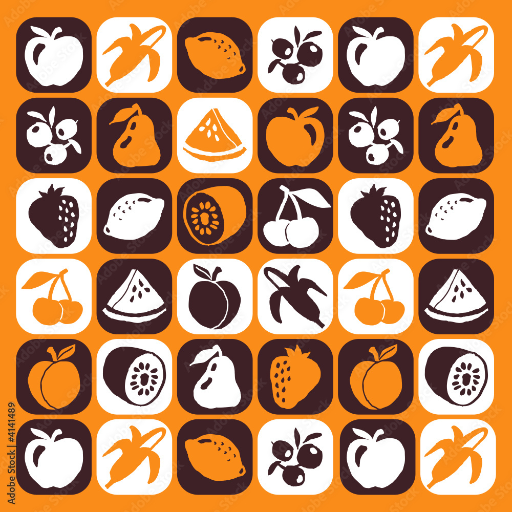 fruits motif picto