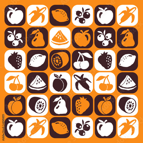 fruits motif picto