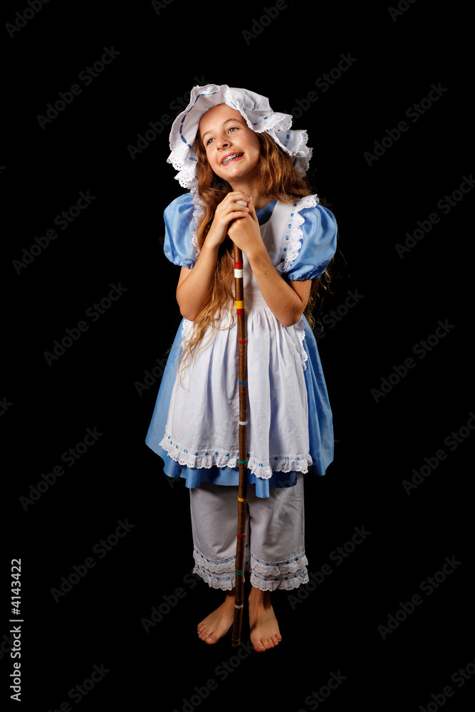 Enfant déguisé en bergère Enfant déguisé en bergère