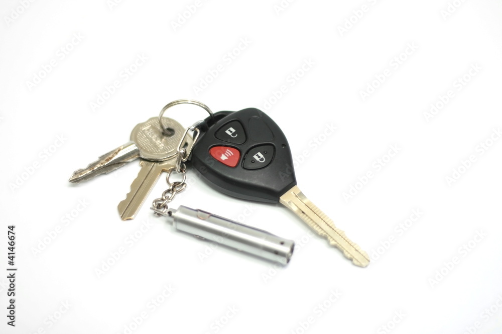 car keys isolated on white background car keys isolated on white background