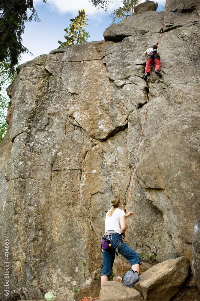 Two climbers