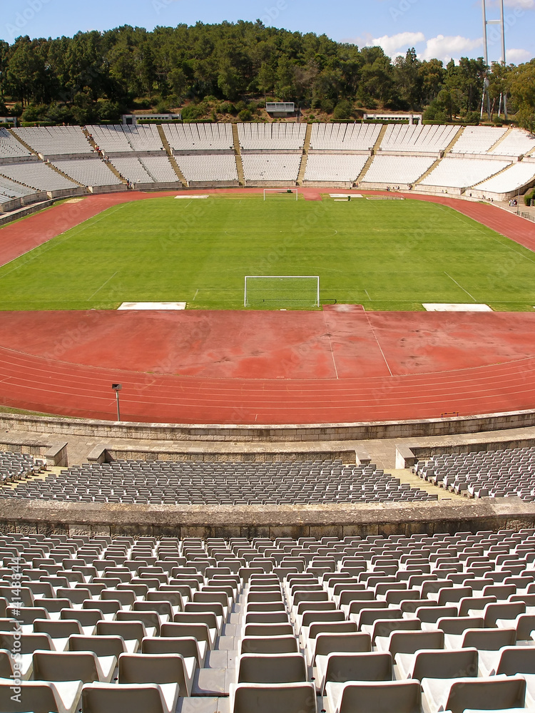 Fototapeta premium Empty soccer stadium