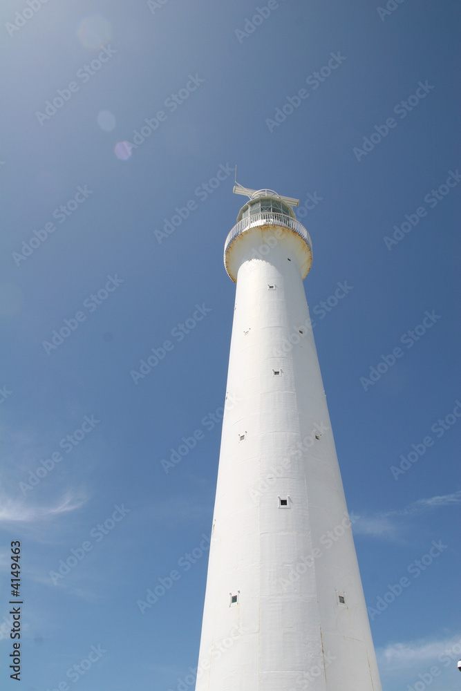 White Lighthouse into Sun