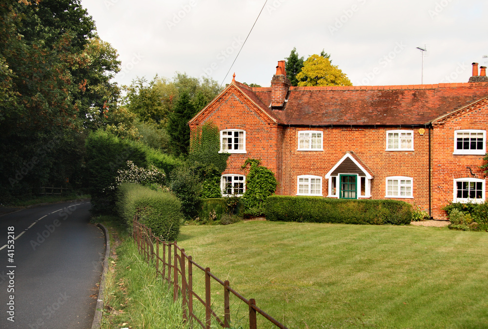 English Rural Cottage next to a lane