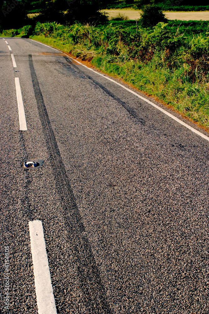 Obraz premium Road crash scene