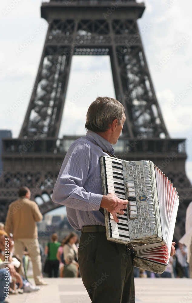Fototapeta premium French man in Paris France