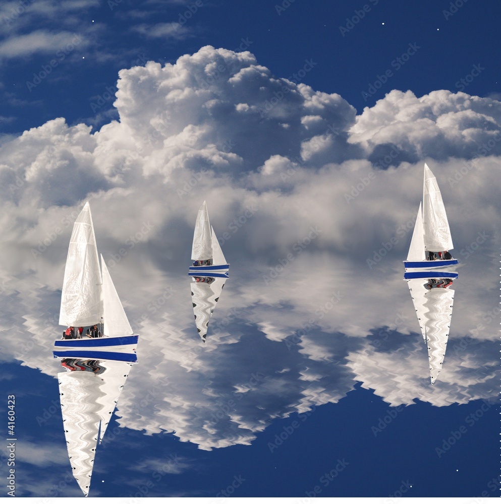 Fotografie sailing blue