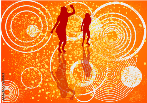 Danseuses et fond