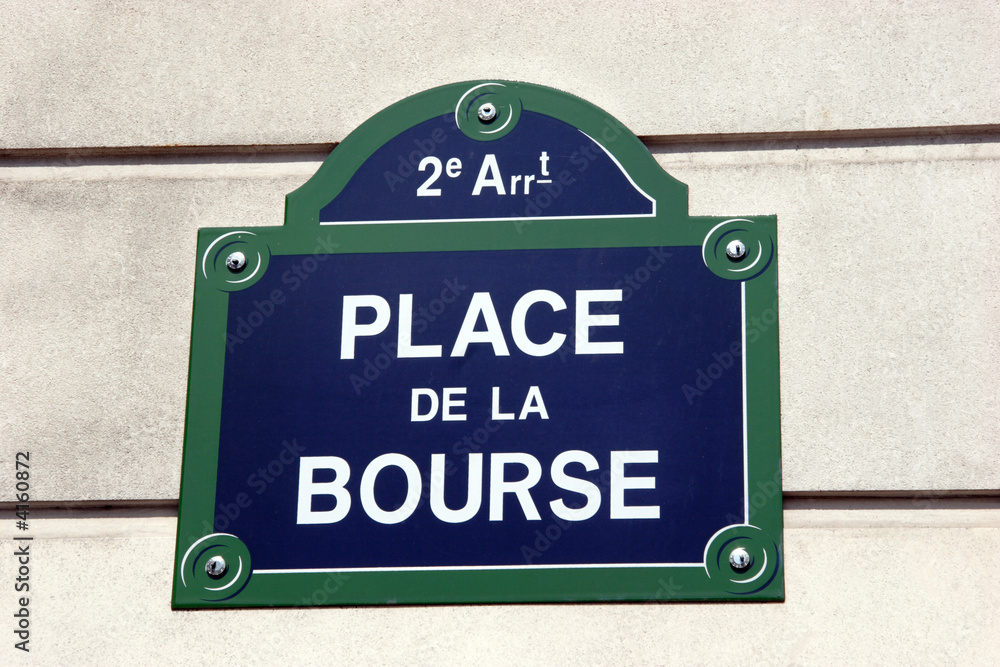 La bourse à Paris