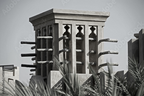 A Windtower in the city of Dubai