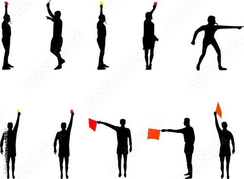 referee silhouettes