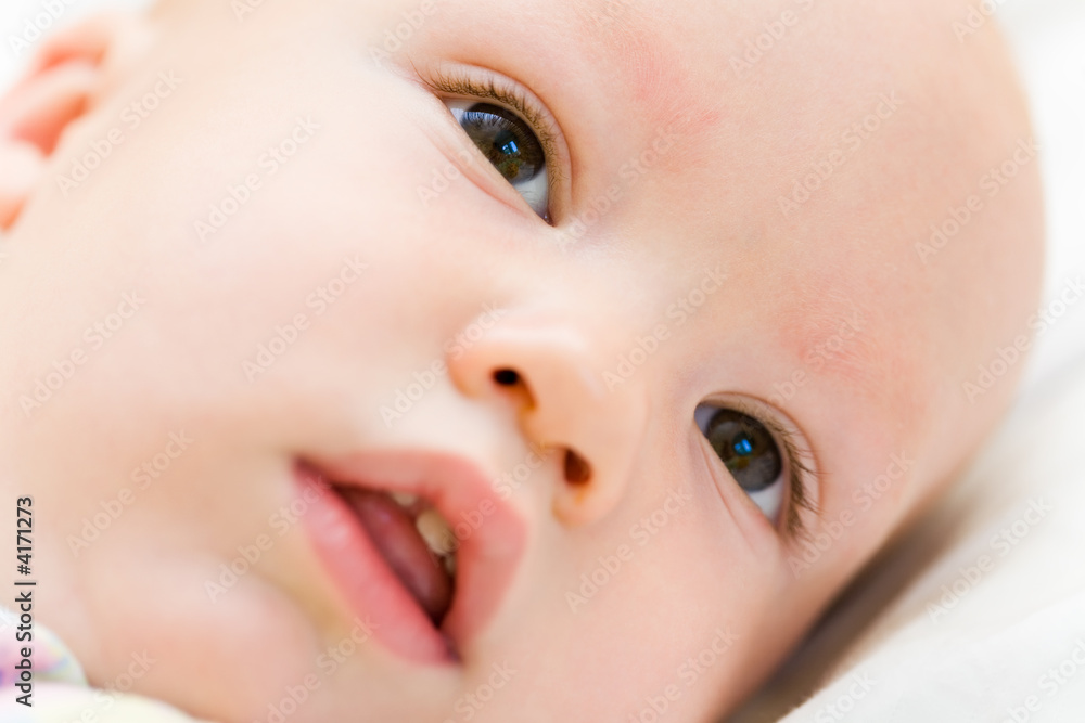 Baby face. Eyes close-up #1