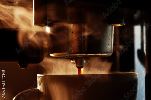 Coffee machine at work