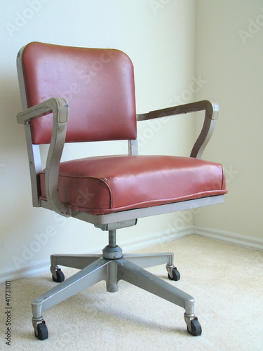 Red Leather Office Chair