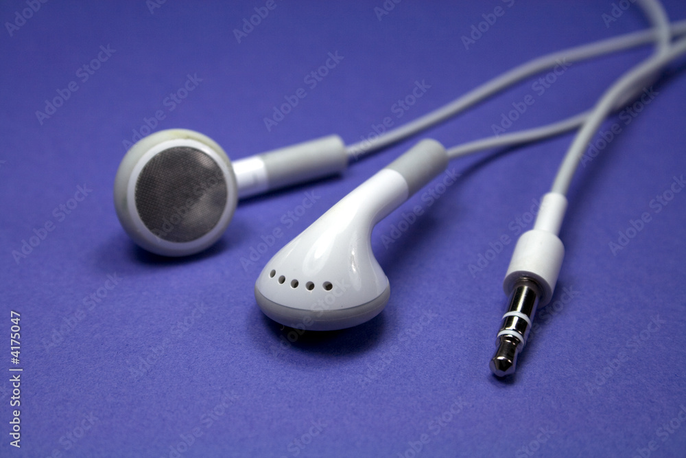 Earphones on Purple Earphones on Purple