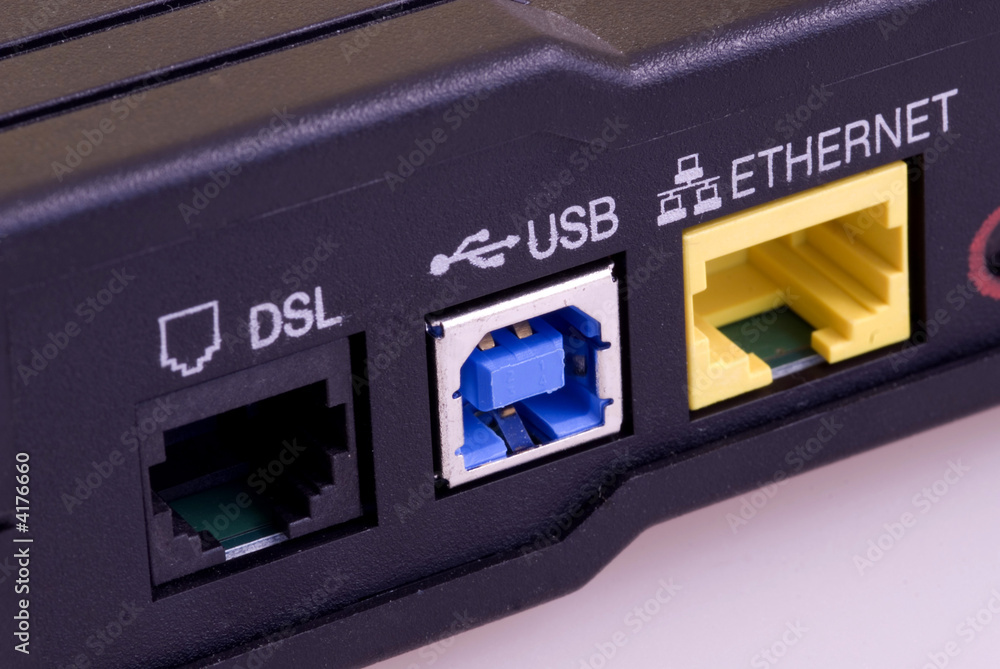 Naklejka premium DSL Modem Detail