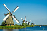 beautiful dutch windmill landscape