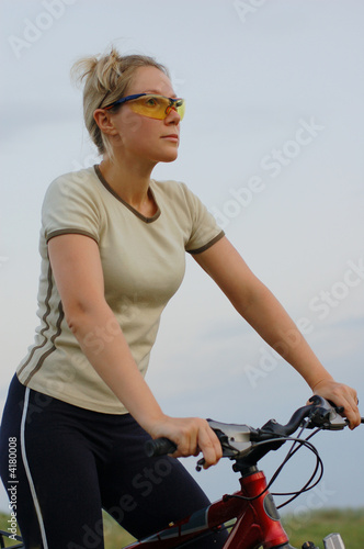 girl biking
