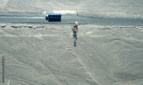Lignes de Nasca et route