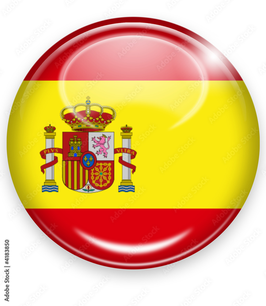 spanien button flagge