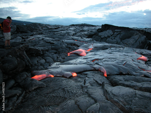 Lava flow, Hawaii Volcanoes National Park, Hawaii