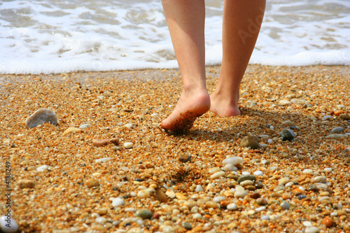 marcher dans le sable